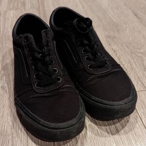 Vans, all black! women's size 8